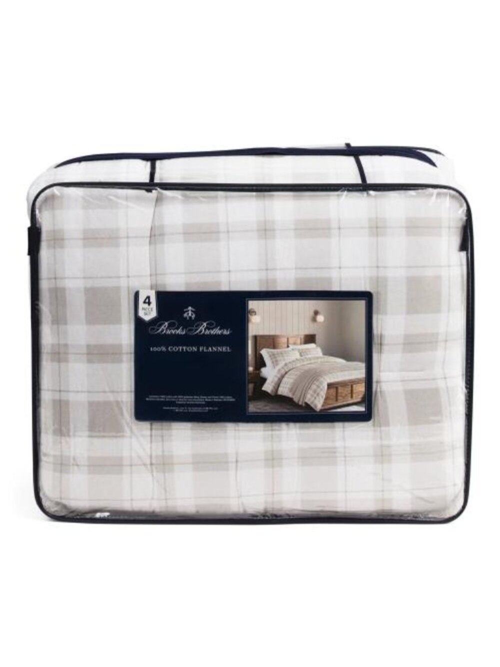 BROOKS BROTHERS Plaid Flannel Comforter Set